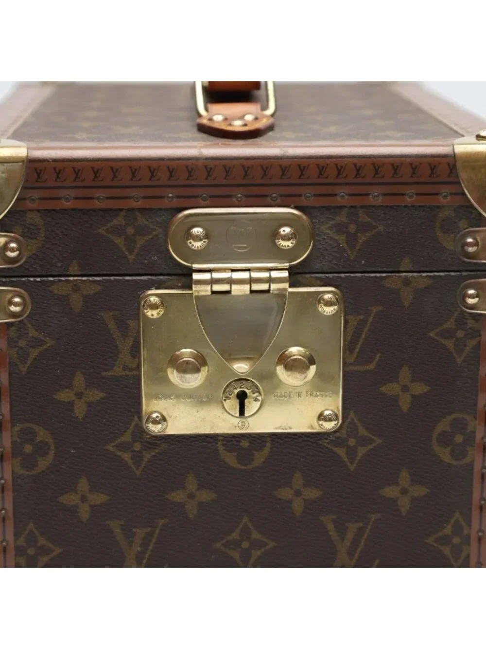Louis Vuitton Monogram Makeup Case Boite Flacon Bag Brown